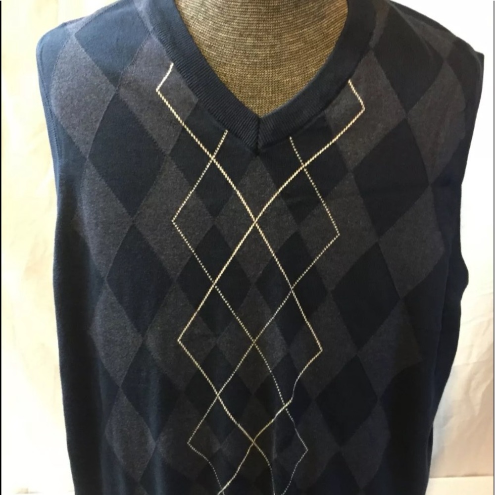 Alan flusser golf men’s XXL argyle sweater vest